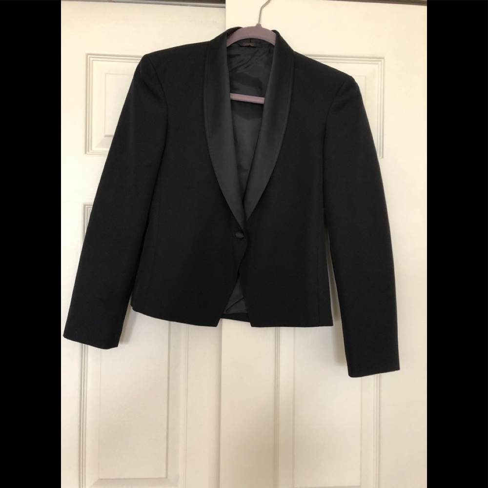 Woman’s tuxedo jacket and pants